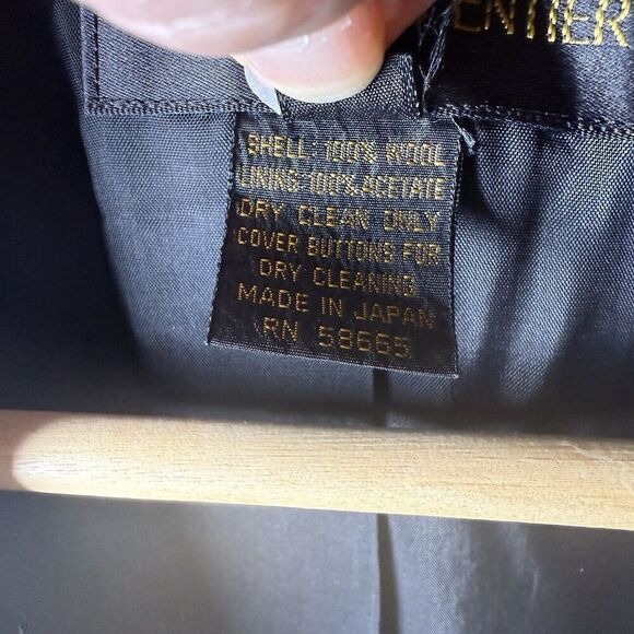 Nordstrom Classiques SZ L 100% Wool Vintage Women's Blazer Career Minimalist - Picture 11 of 13